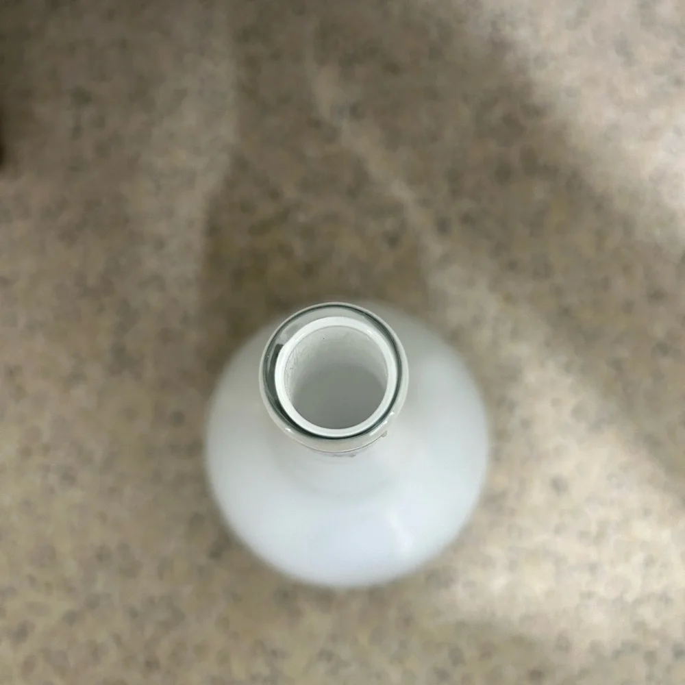 Gorgeous IKEA white Glass Hand Made Vase.